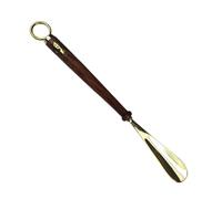 Schuhlöffel Maritim - Goldener Schuhanzieher aus Metall mit Ankersymbol