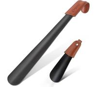 Schuhlöffel Metall Set 2er 42cm 17cm Schwarz Edelstahl Shoe Horn