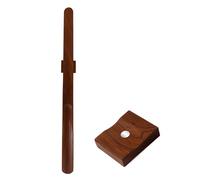 Schuhlöffel mit langem Griff (55 cm) – magnetisch, ergonomisch & aus Buchenholz – in Natur oder Walnuss – ideal für Senioren, Schwangere & bei Bewegungseinschränkungen Walnuss