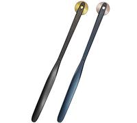 Schuhlöffel-Schuhhelfer-Stick for schwangere Frauen, modischer superlanger Griff, magnetischer Saug-Schuhlöffel, stehender Schuhheber for alte Männer, blumenförmige magnetische Schnallendekoration (Fa