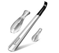Schuhlöffel Set Edelstahl 3-teilig 42/19/10cm Silber