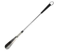 Schuhlöffel, tragbar, lang, Edelstahl, Federgriff, Zubehör, Metall, verchromt, mit Schuhlöffel, für solide Schuhe für Männer, Frauen, Kinder, Senioren, 60 cm
