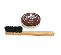 Schuhpflegeset Burgol Wachs "Bordeaux" 100 ml und Burgol Auftragsbürste