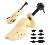 Schuhspanner 1 Stück Schuhspanner aus Holz for Schuhe, Baumformer, Kiefernholz, verstellbar, for Wohnungen, Pumpen, Stiefel, Expander, Pflege, S/M/L(M)