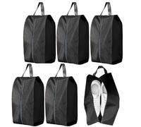 Schuhtasche, 5 Stück Schuhtasche Reise, L Size Wasserfeste Schuhbeutel Reise, Schmutzabweisender Schuhsack Reise für Reise oder Zuhause-Aufbewahrung(Schwarz)
