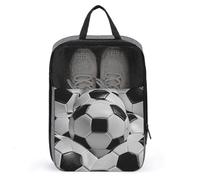 Schuhtasche mit Fußball-Muster, Reise-Schuh-Organizer mit Reißverschluss, Golfschuh-Staubbeutel für Damen und Herren, Schuhaufbewahrungstasche für Reisen, wasserdichte Schuhe, Tragetasche