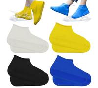 Schuhüberzieher Wasserdicht Playshoes Überzieher Mehrweg Silikon Überziehschuhe Überschuhe Shoe Cover Regenüberschuhe Für Regen Schneetag Wüstenstrand Schlammige Straßen 4 Paar