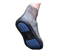 Schuhüberzüge für Regentage Silikon-Überschuhe, 3 Paar, Grau, Größen L-XXL(L(37-39))