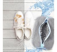 Schuhwaschbeutel für Sneaker & Sportschuhe - Waschbeutel mit Reissverschluss, Mikro-Textil-Fasern für 360° Reinigungseffekt & Schutz