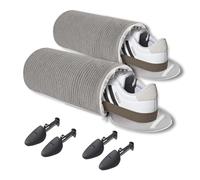 Schuhwaschbeutel Waschmaschine, 2Pcs Schuhe Waschbeutel, Wiederverwendbarer Waschbeutel Schuhe mit Verstecktem Reißverschluss, Schuhbeutel Waschmaschine Mit Schuhspanner 2 Paar für Alle Schuharten
