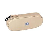 Schulmäppchen Etui Oxford B-Hook Sand - Mit Haken, Haftgummi für Heft, Kompakt, Polyester (21x4,8x8cm)