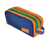 Herlitz Doppel-Schlamper-Etui Neon uni colorful, Polyester, 2 Fächer mit Reißverschluss, 1 Stück