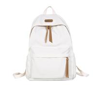 Schulranzen Freizeit-Reisetaschen for Herren und Damen, multifunktionale Campus-Rucksäcke mit großer Kapazität, Laptop-Rucksäcke for die Universität(White)