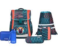 Schulranzen MCNEILL "Bravo, inkl. Etui, Turnbeutel", Kinder, Gr. B/H/T: 30cm x 40cm x 22cm, bunt (bear), Polyester, Rucksäcke (20468957-0) bear