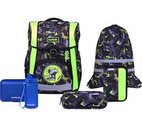 Schulranzen MCNEILL "Bravo, inkl. Etui, Turnbeutel", Kinder, Gr. B/H/T: 30cm x 40cm x 22cm, bunt (dinopark), Polyester, Rucksäcke (30771858-0) dinopark
