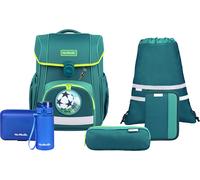 Schulranzen MCNEILL "Bravo, inkl. Etui, Turnbeutel", Kinder, Gr. B/H/T: 30cm x 40cm x 22cm, grün (petrol), Polyester, Rucksäcke (14529803-0) petrol
