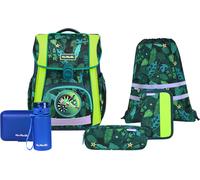 Schulranzen MCNEILL "Bravo, inkl. Etui, Turnbeutel", Kinder, Gr. B/H/T: 30cm x 40cm x 22cm, grün (tropic), Polyester, Rucksäcke (38816713-0) tropic