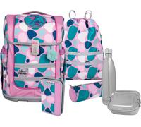 Schulranzen MCNEILL "Ergo Compacto, Barba", Kinder, Gr. B/H/T: 29cm x 38,5cm x 22cm, bunt (barba), Polyester, Rucksäcke, inkl. Federmäppchen, Turnbeutel, Schlamperrolle & Motivmagnet (36683220-0) barb