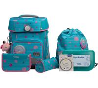 Schulranzen SCHOOL-MOOD "Champion Maxx Pro", Jungen, Gr. B/H/T: 30cm x 40cm x 23cm, lilly (meerjungfrau) mit moodie charly clever, Polyester, Rucksäcke, mit LED-Patchy (40064546-0) lilly (meerjungfrau