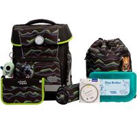 school mood - school mood Finn Raubkatze Champion Maxx Pro Schulranzen Set 7-tlg. 1165g 22L Schwarz