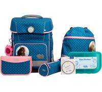 Schulranzen SCHOOL-MOOD "Champion Maxx Pro", Kinder, Gr. B/H/T: 30cm x 40cm x 23cm, mila (pferd) mit moodie naomi neugier, Polyester, Rucksäcke (72924824-0) mila (pferd) mit moodie naomi neugier