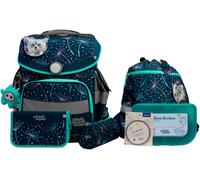 Schulranzen SCHOOL-MOOD "Timeless Pro", Jungen, Gr. B/H/T: 36cm x 42cm x 21cm, lina (kätzchen) mit moodie konni konzentration, Polyester, Rucksäcke (75560645-0) lina (kätzchen) mit moodie konni konzen