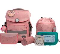 Schulranzen SCHOOL-MOOD "Timeless Pro", Jungen, Gr. B/H/T: 36cm x 42cm x 21cm, rainbow mit moodie charly clever, Polyester, Rucksäcke (41486905-0) rainbow mit moodie charly clever