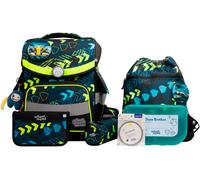 School-Mood Timeless Pro Elias (Rennwagen), 7-tlg. Schulranzenset