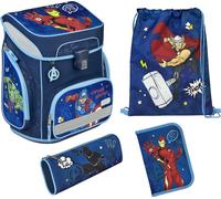 Schulranzen SCOOLI "EasyFit, Avengers", Jungen, Gr. B/H/T: 33cm x 36,5cm x 29cm, bunt (avengers), Polyester, gemustert, Rucksäcke (11188148-0) avengers