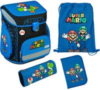 Scooli EasyFit Schulranzen-Set 5-teilig Super Mario II