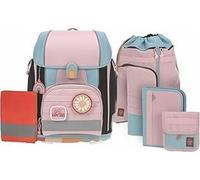 Schulranzen-Set BOXY UNIQUE (30x25x42) 7-teilig in rose/blue 4042183985947