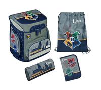 Schulranzen Set Harry Potter 5-tlg Jungen Mädchen 1. Klasse - Mit personalisiertem Inhalt - Schultasche mit Turnbeutel Federmappe für Grundschule