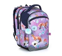 TOPGAL COCO Schulrucksack ab 1.klasse 120cm Schülerhöhe - Mädchen Jungen - Ergonomisch - Höhenverstellbar - Brustgurt - Reflexelemente (Füchse)