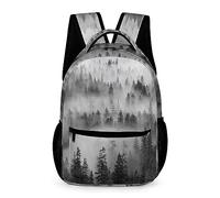 Schulrucksack Jungen Teenager Kinder Große Schule Rucksack Mädchen Schultasche Coole Cloudy Forest Schulranzen Jungen 2 3 4 5 6 7 Klasse Ranzen Oder 8 9 10 11 12 13 14 15 Jahre School Bag for Boys