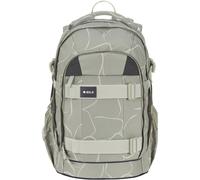 BOLD Lässig Schulrucksack mit Reflektoren und höhenverstellbarem Rückenteil/School Backpack Bold Curve sage