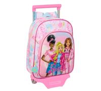 Schulrucksack mit Rädern Barbie Painterly Rosa Himmelsblau 26 x 11 x 67 cm 26 x 34 x 11 cm