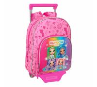 Safta RAINBOW HIGH SHINE Kinderrucksack mit Trolley 705, ideal für Kinder verschiedener Altersgruppen, bequem und vielseitig, Qualität und Widerstandsfähigkeit, 28 x 10 x 34 cm, bunt, M, Casual