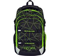 Schulrucksack NEOXX "Active Pro", Damen, Gr. B/H/T: 31cm x 45,5cm x 24cm, game night, Polyester, Rucksäcke Schulrucksack, Topseller (41196938-0)