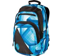 Schulrucksack NITRO "Stash 29", Kinder, Gr. B/H/T: 32cm x 49cm x 22cm, blau (geo ocean), Polyester, Rucksäcke Schulrucksack, Alltagsrucksack, Rucksack für Freizeit, Schule, Arbeit und Reise (76943715-