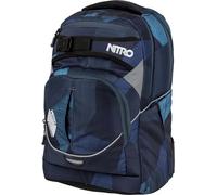Schulrucksack NITRO "Superhero", Kinder, Gr. B/H/T: 30cm x 44cm x 22cm, blau (fragments blau), Polyester, Rucksäcke Schulrucksack, Rucksack für Schule und Freizeit (623162-0) fragments blau