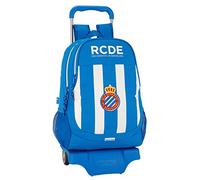 Schulrucksack R.C.D. Espanyol - Offiziell - mit Trolley Safta