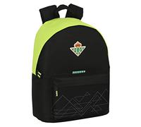 Schulrucksack Real Betis Balompié 31 x 41 x 16 cm Schwarz Neongrün
