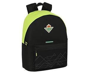 Schulrucksack Real Betis Balompié 31 x 41 x 16 cm Schwarz Neongrün