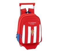 Schulrucksack Real Sporting De Gijon - Offiziell - mit Trolley Safta