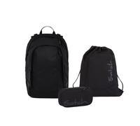 satch Air Schulrucksack Set 3tlg. inkl. Schlamperbox und Sportbeutel (Blackjack)