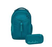 Satch Match Schulrucksack Set 2tlg. inkl. Schlamperbox (Deep Petrol)