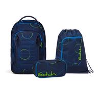 Schulrucksack-Set MATCH PLUS Blue Tech 3-teilig
