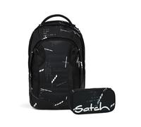 Satch Match Plus Schulrucksack Set 2tlg. inkl. Schlamperbox (Ninja Matrix)
