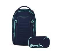 Satch Match Plus Schulrucksack Set 2tlg. inkl. Schlamperbox (Ocean Mint)