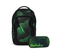 Schulrucksack-Set MATCH PLUS Seismic Green 2-teilig